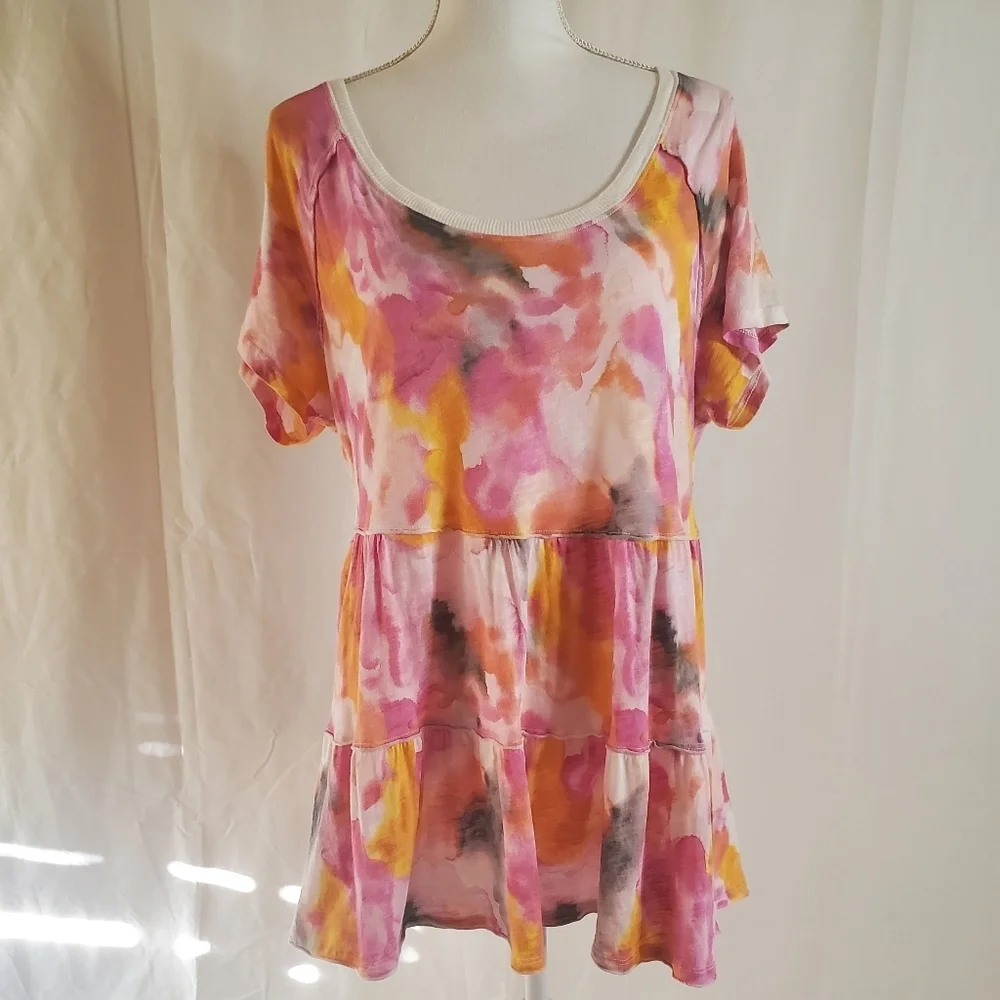 Torrid Women's Tiered Babydoll T-shirt - Picture 4 of 12